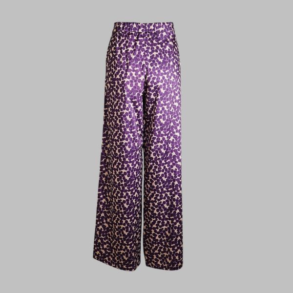 Patterned twill pants - Image 2