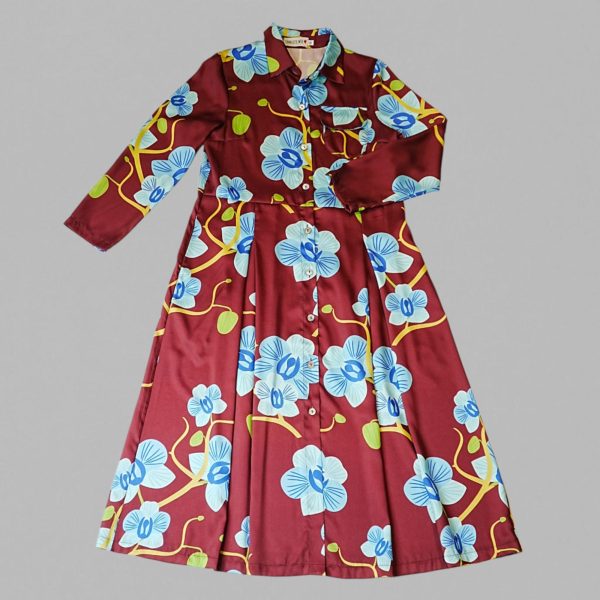 Alissa long dress collar shirt - Image 3