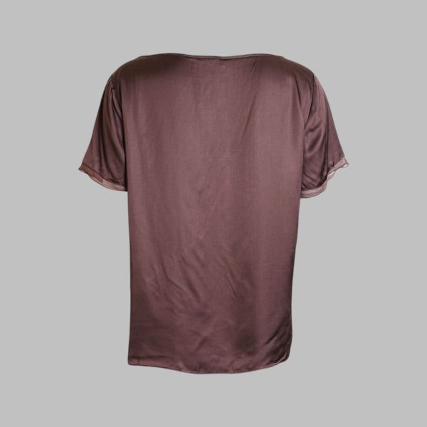 Round neck short sleeve blouse - Image 3