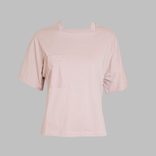 Short sleeve round neck cotton t-shirt