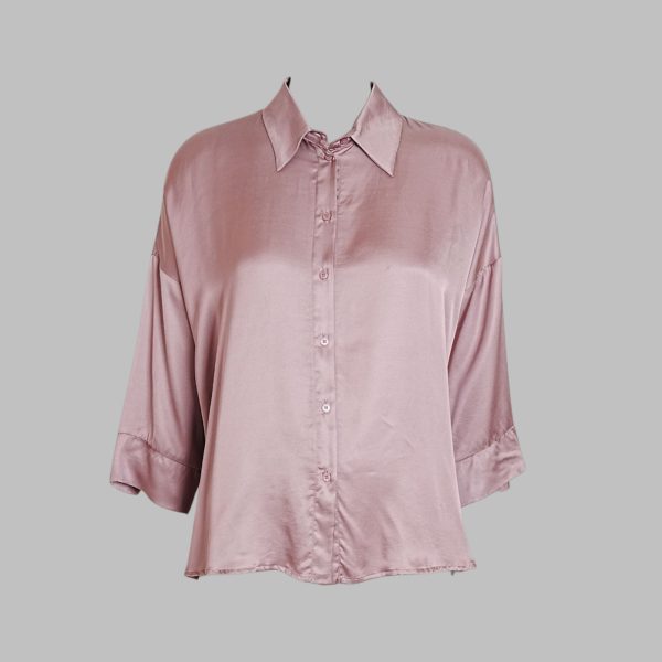 Three-Quarter Sleeve Floral Relaxed Shirt - Image 4
