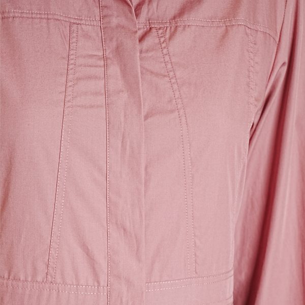 Round neck long sleeve pleated midi dress - Image 4
