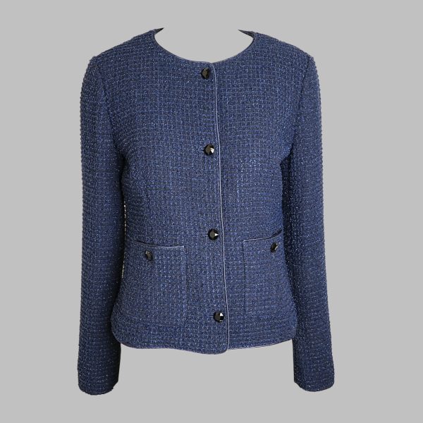 Crewneck tweed Blazer
