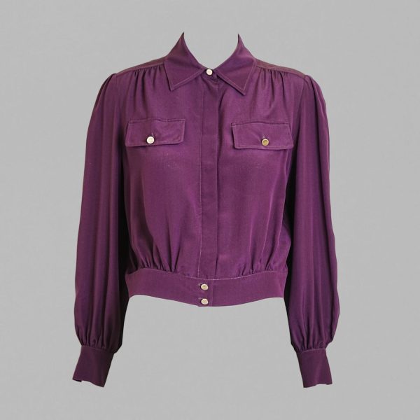 Silk Cropped blouse
