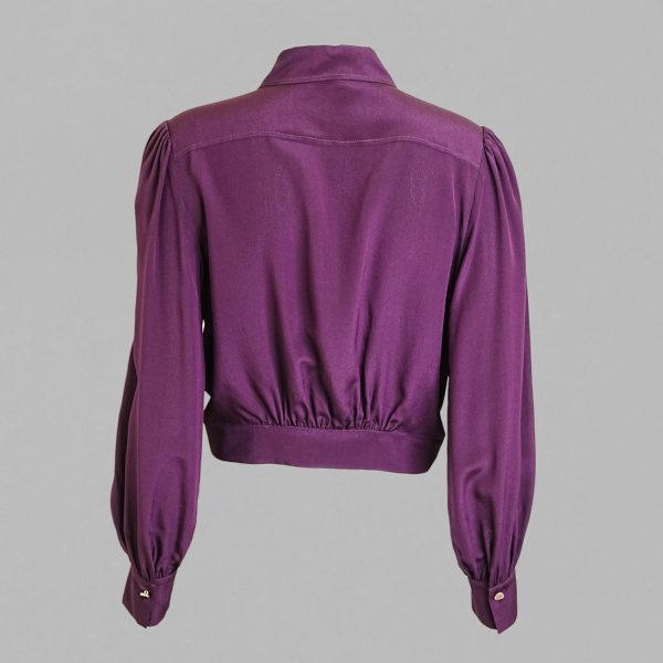 Silk Cropped blouse - Image 2