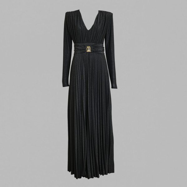 Long dress in V-neck - Image 2