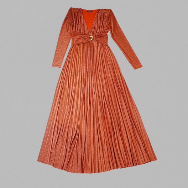 Long dress in V-neck - Image 4