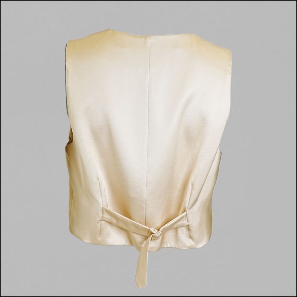 V-neck satin cocktail vest - Image 2