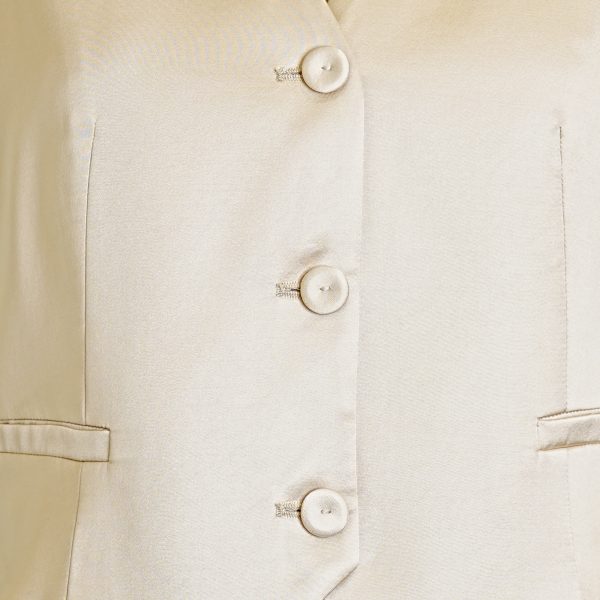 V-neck satin cocktail vest - Image 4