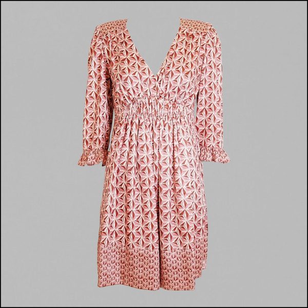 Mini dress in geometric