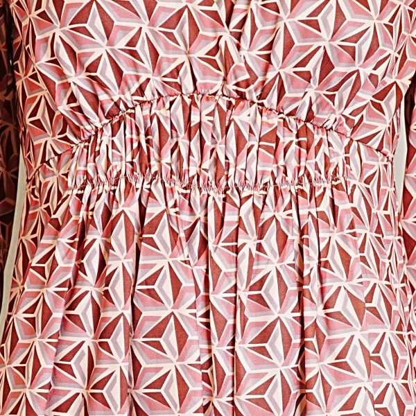 Mini dress in geometric - Image 4