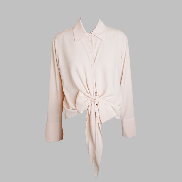 Double-faced georgette shirt