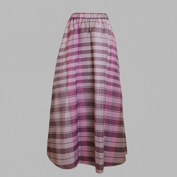 Taffeta Flared Maxi Skirt