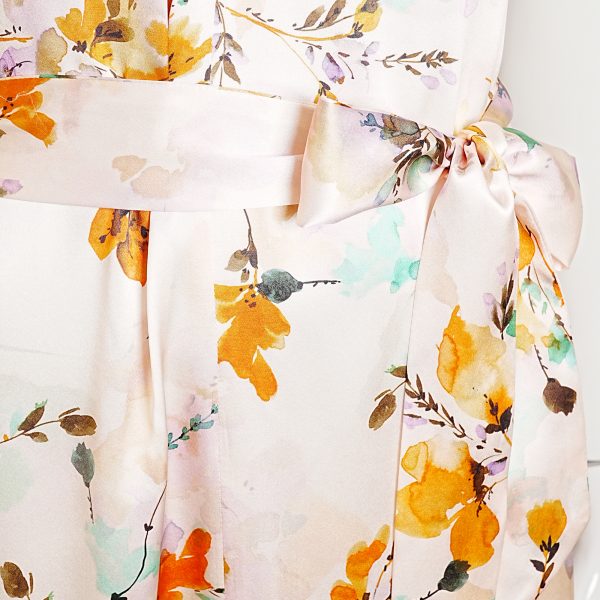 Noceto long dress in floral-patterned - Image 4