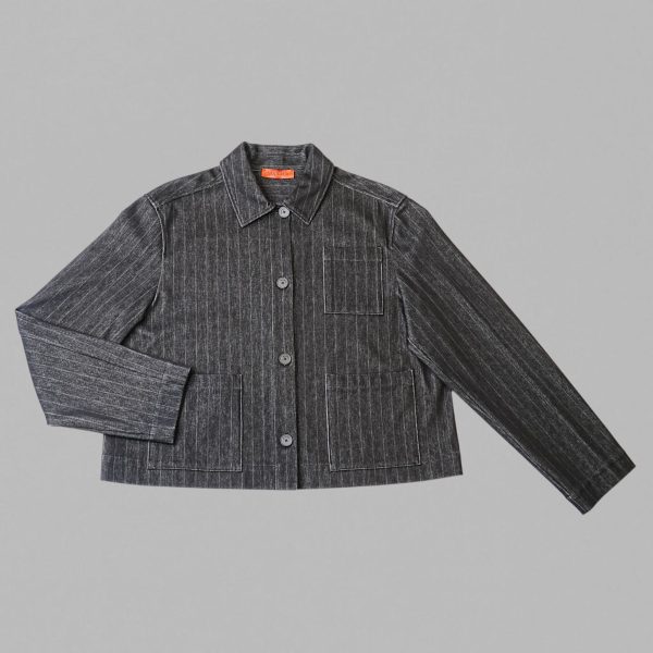 Jersey jacket pinstriped - Image 3