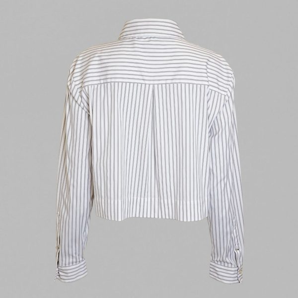 Viterbo cotton blend crop shirt - Image 2