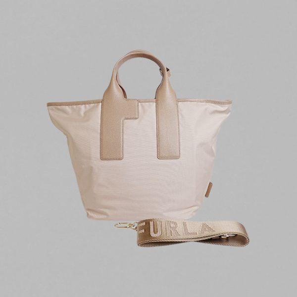 Furla Piuma Tote Bag top zip fastening - Image 2
