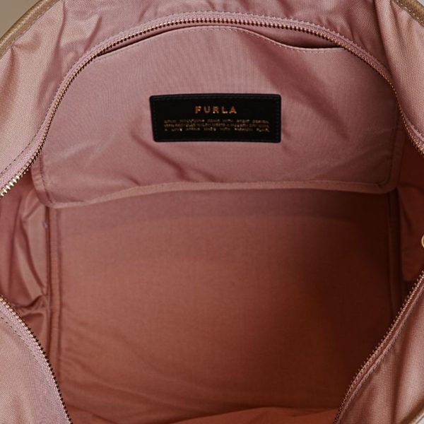 Furla Piuma Tote Bag top zip fastening - Image 10