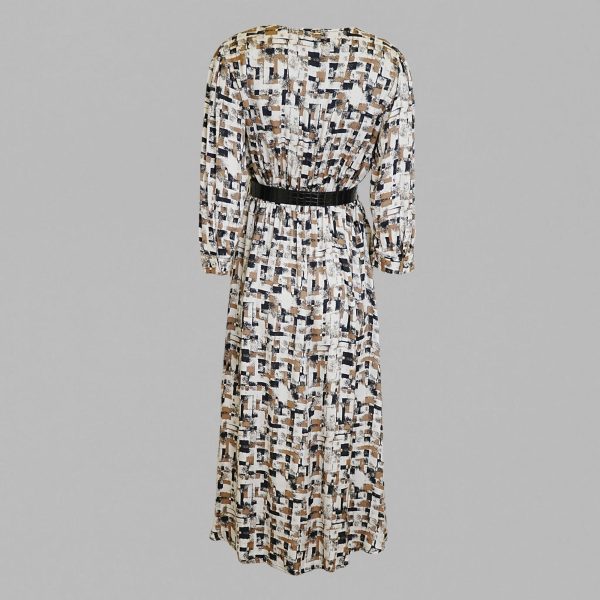 V-neckline long dress - Image 2