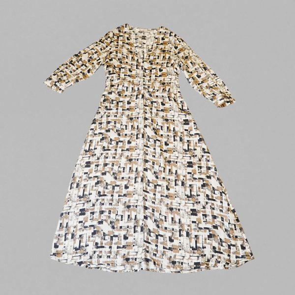 V-neckline long dress - Image 3